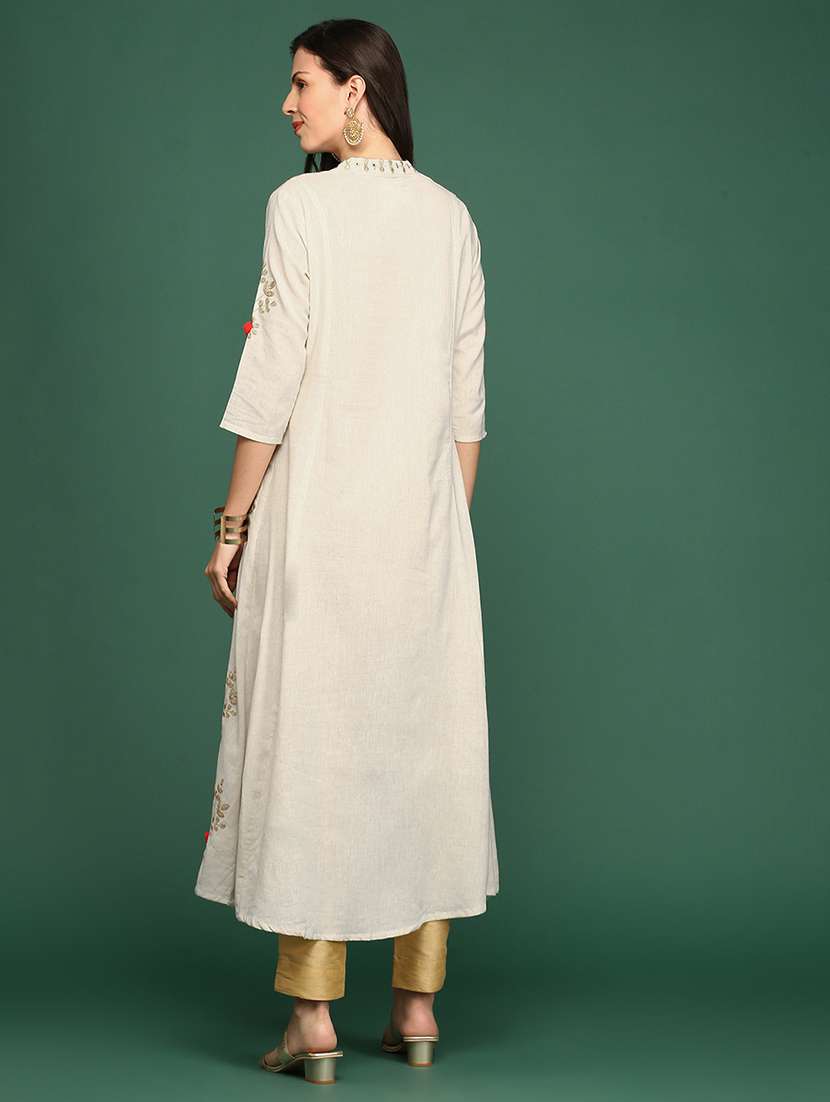 women's front slit kurta - 18683027 -  Standard Image - 3