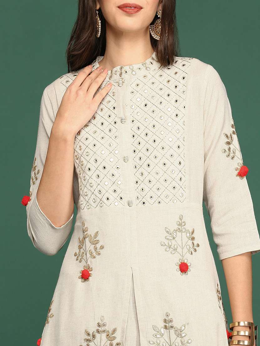 women's front slit kurta - 18683027 -  Standard Image - 5