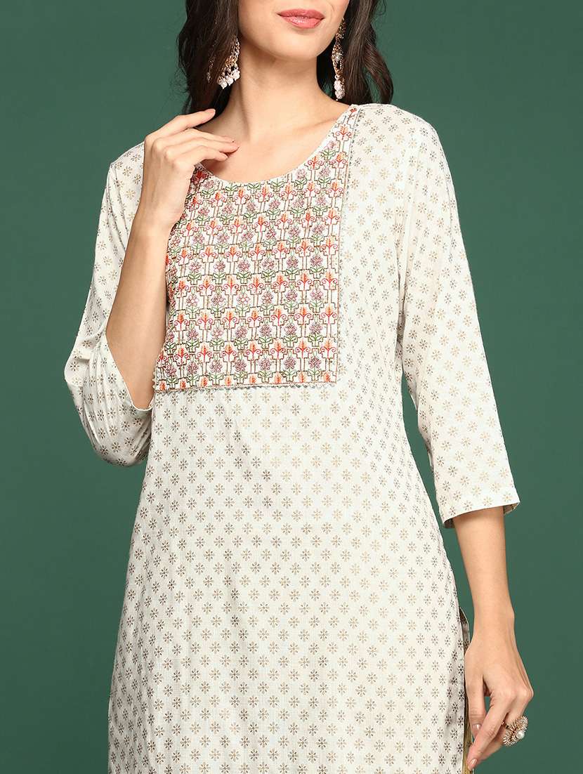 women's straight kurta - 18683028 - Standard Image - 5