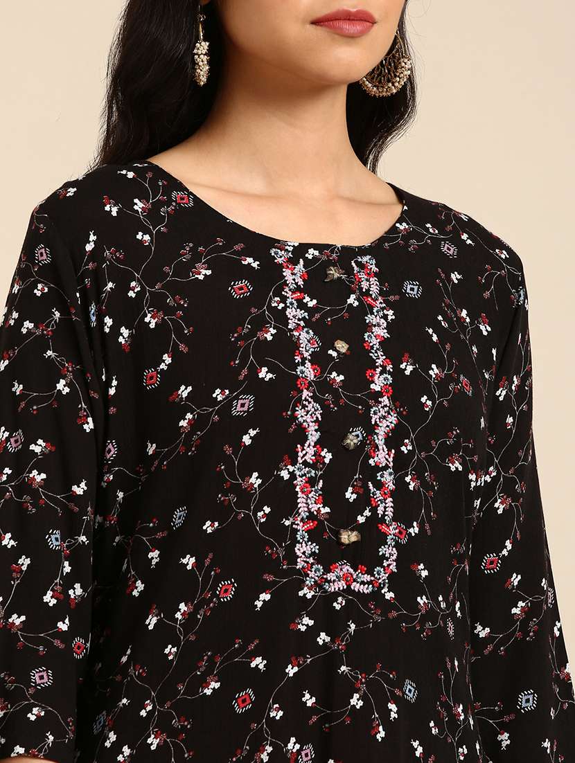 women's straight kurta - 18683031 - Standard Image - 3
