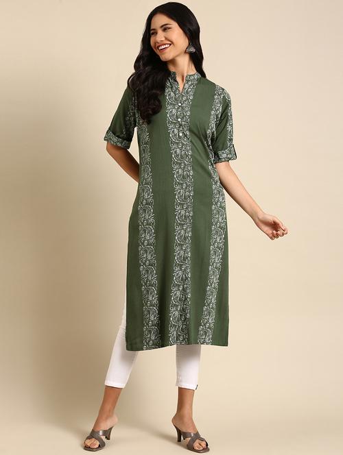 women's straight kurta - 18683068 - Standard Image - 0