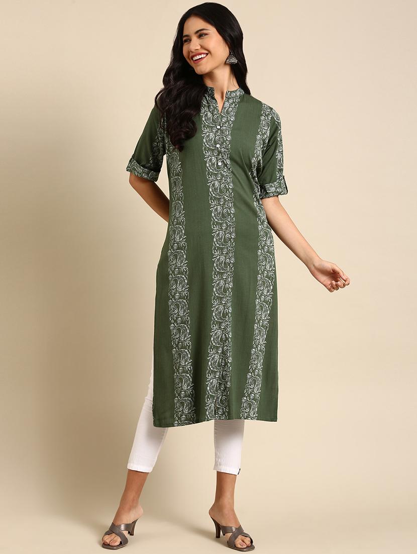 women's straight kurta - 18683068 - Zoom Image - 0