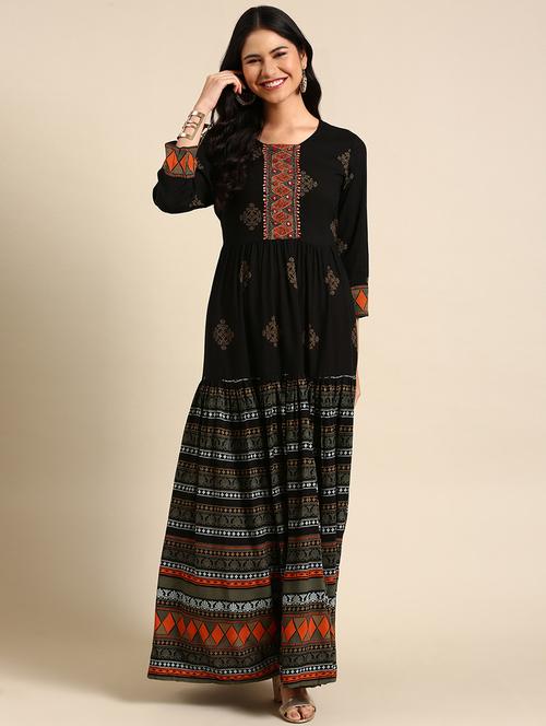 women's flared kurta - 18683075 - Standard Image - 0
