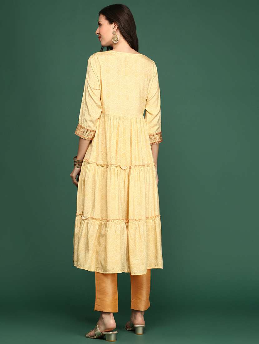 women's tiered kurta - 18683091 -  Standard Image - 3