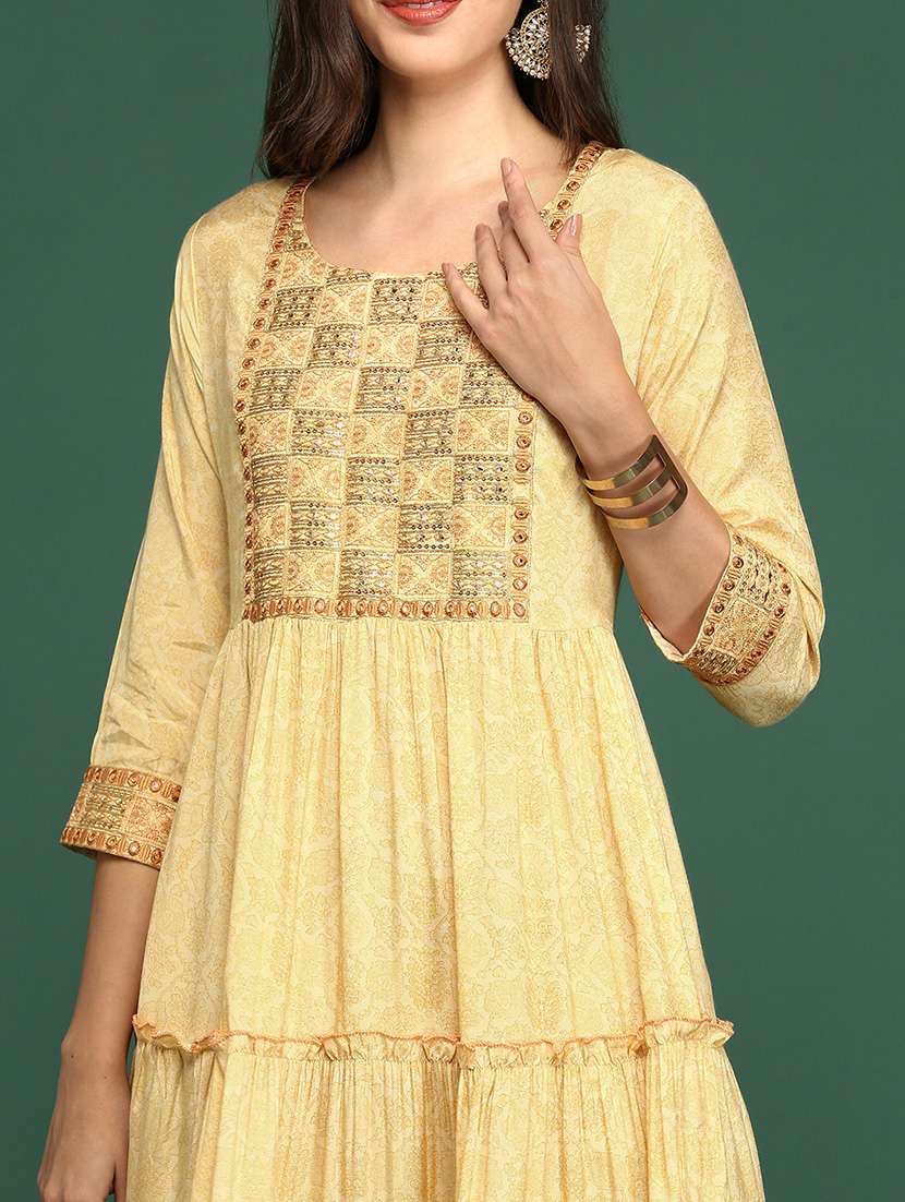 women's tiered kurta - 18683091 -  Standard Image - 5
