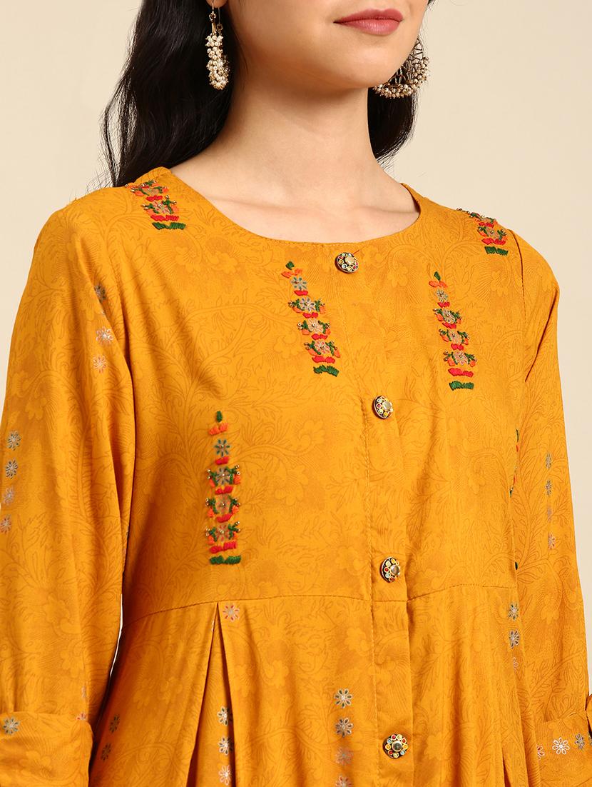 women's a-line kurta - 18683109 - Standard Image - 3