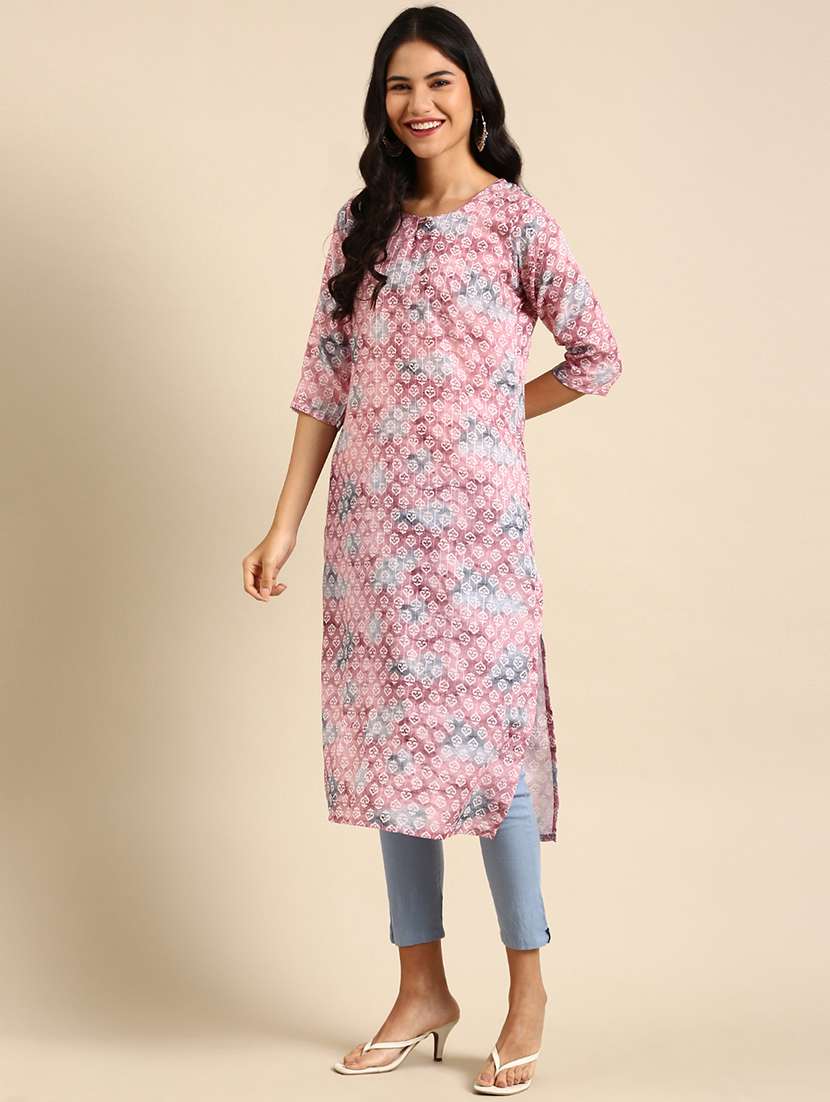 women's straight kurta - 18683110 -  Zoom Image - 0