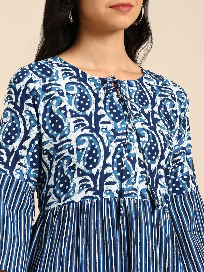 women's tiered kurta - 18683119 - Standard Image - 3