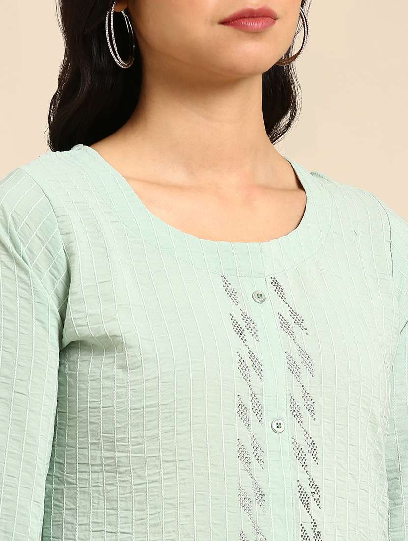 women's front slit kurta - 18683131 -  Standard Image - 3