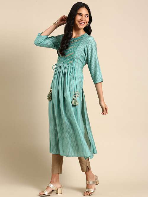 women's straight kurta - 18683137 - Standard Image - 0