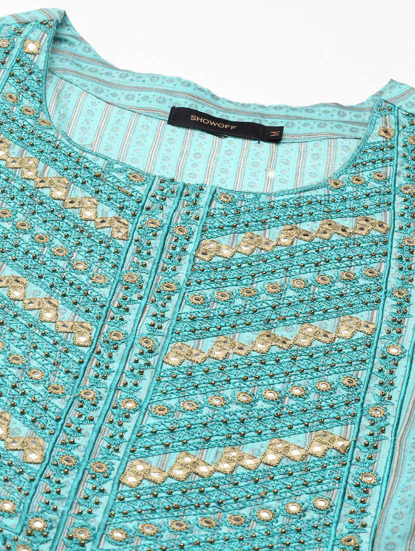 women's straight kurta - 18683137 - Standard Image - 3