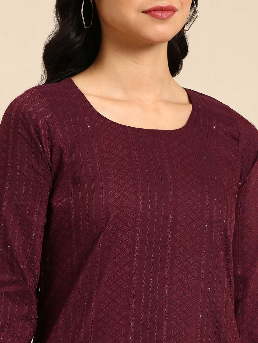women's straight kurta - 18683159 -  Standard Image - 3