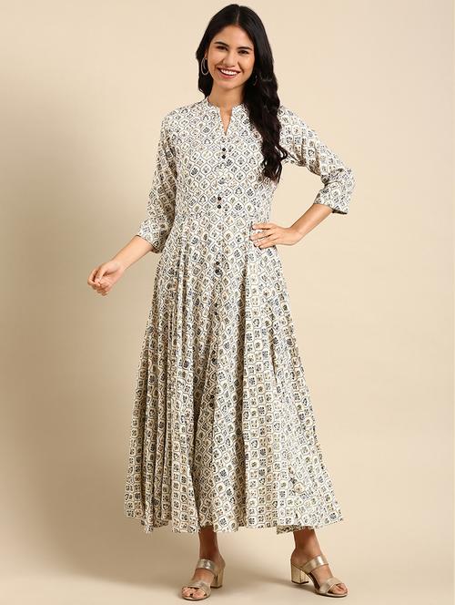 women's flared kurta - 18683160 - Standard Image - 0