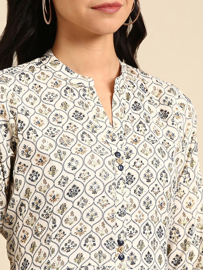 women's flared kurta - 18683160 - Standard Image - 3
