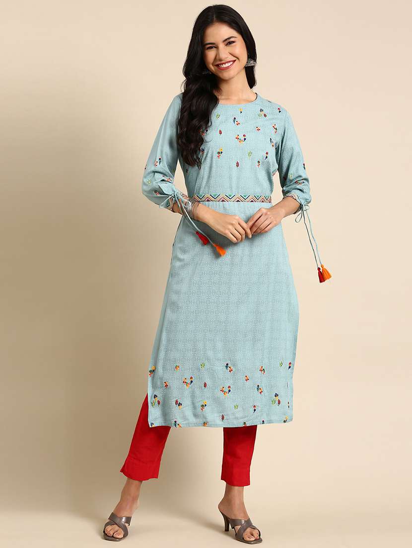 women's straight kurta - 18683161 -  Zoom Image - 0