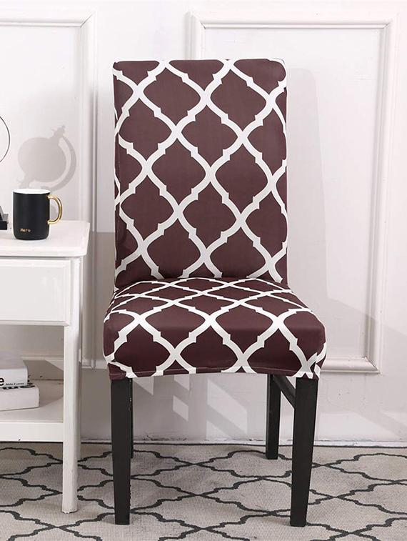 elastic chair cover stretch removable washable short dining chair cover protector seat slipcover -set of 1 - 18684755 - Zoom Image - 0