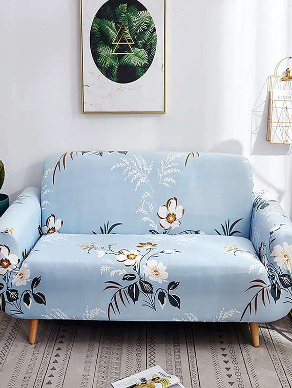 printed sofa cover