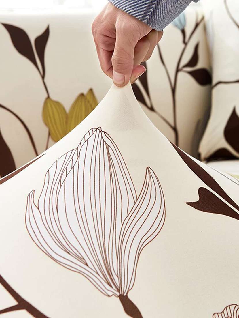 polyester spandex seater sofa cover four seater - 18685414 -  Standard Image - 3