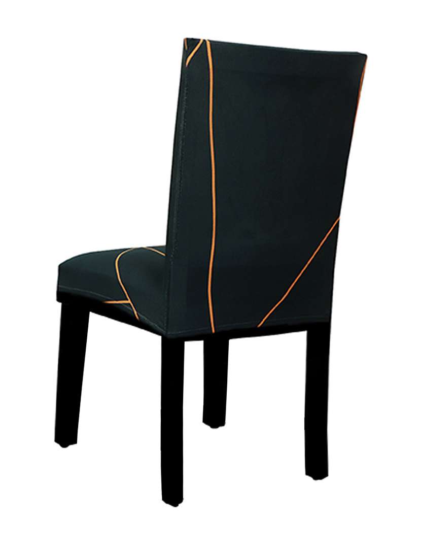 polyester elastic stretch removable washable short dining chair - set of 4 - 18685716 -  Standard Image - 3