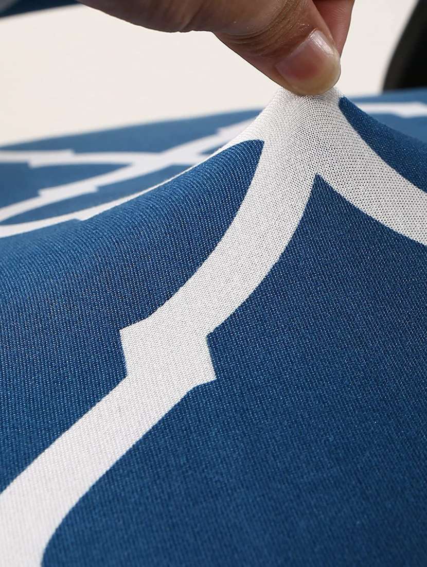 polyester snapdex office chair cover, washable chair slipcover (teal diamond, 6) - 18685755 -  Standard Image - 3