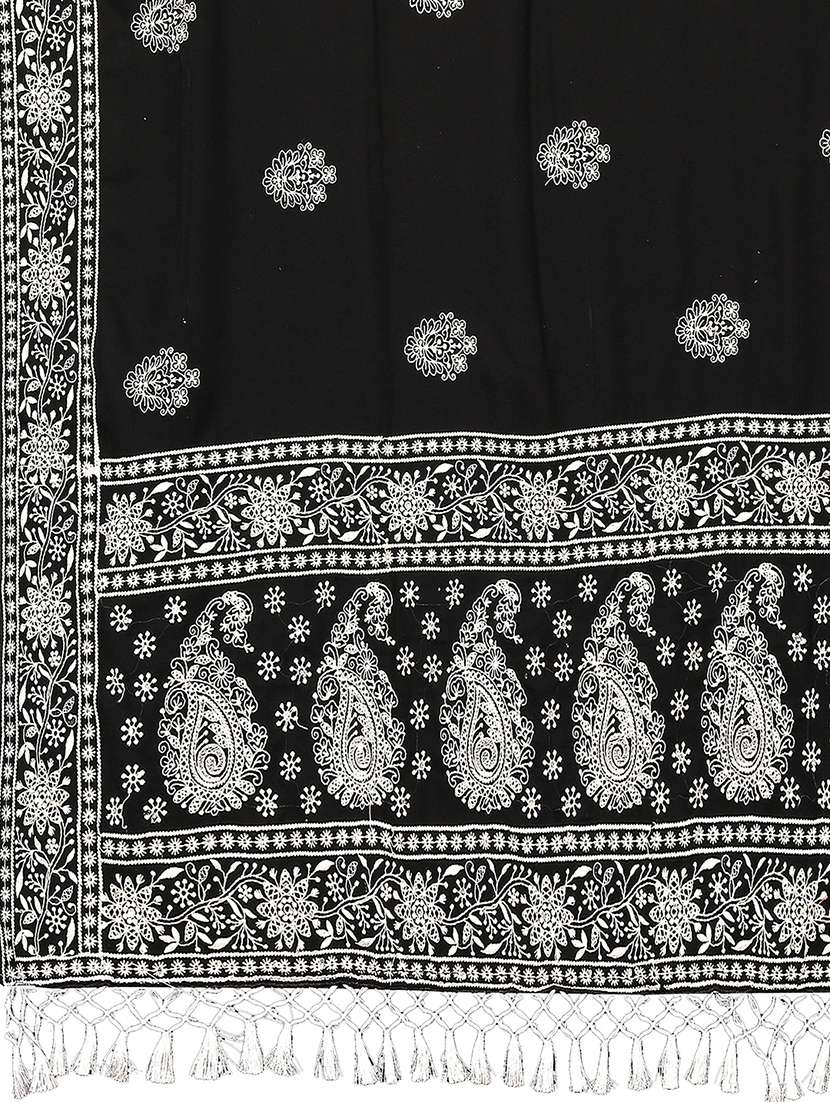 lakhnavi chikankari thread work georgette saree - 18685818 -  Standard Image - 3