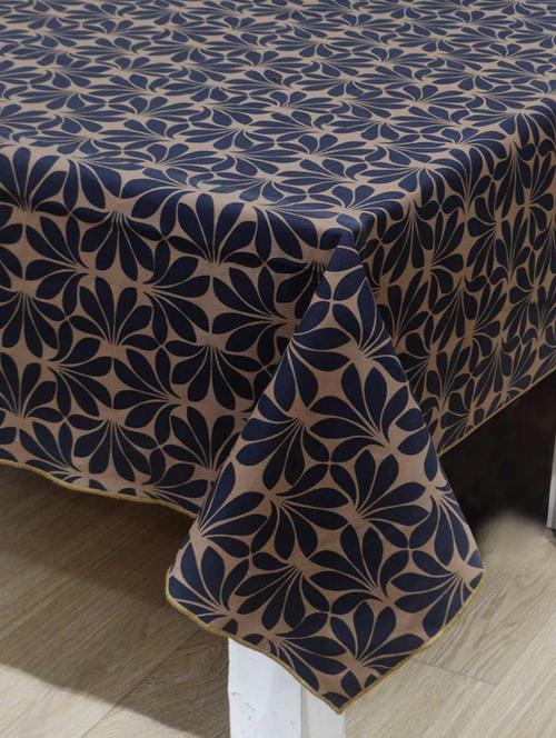 r home tablecloth 6 - 10 seater, large dining table, heavy eco printed blue beige cotton fabric, - 18686856 - Standard Image - 0