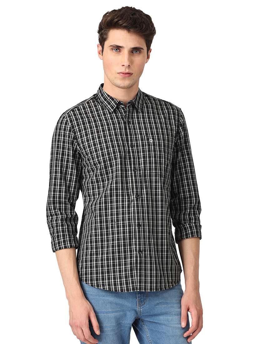 mens checks casual shirt