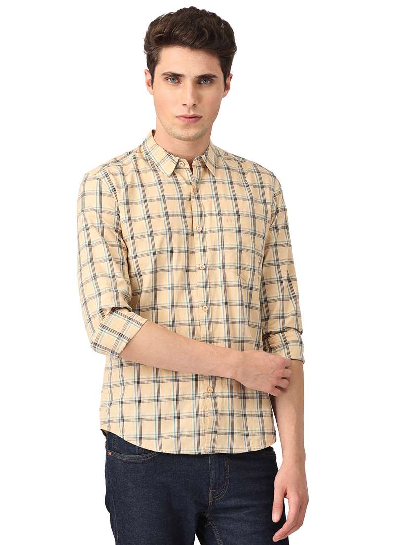 mens checks casual shirt