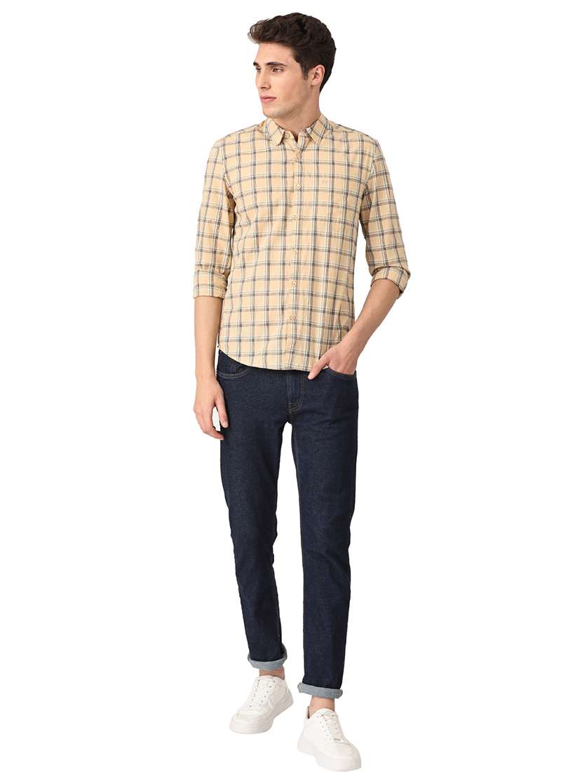mens checks casual shirt - 18686932 -  Standard Image - 3