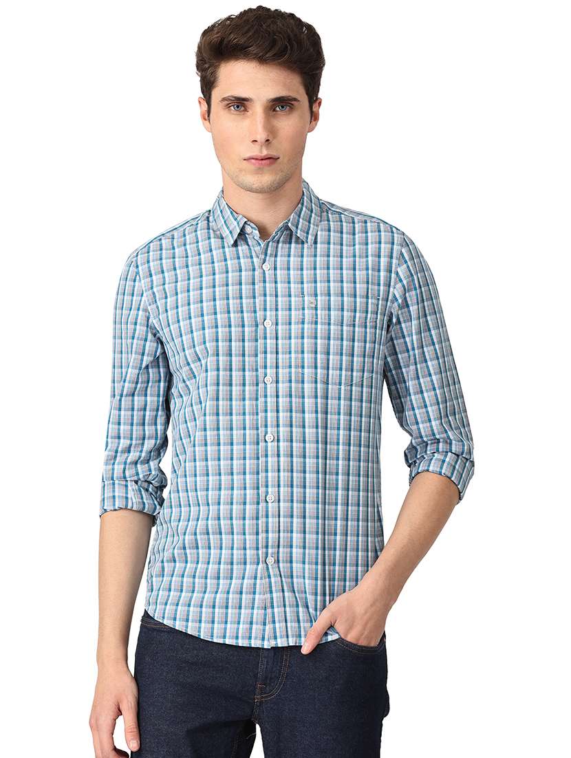 mens checks casual shirt