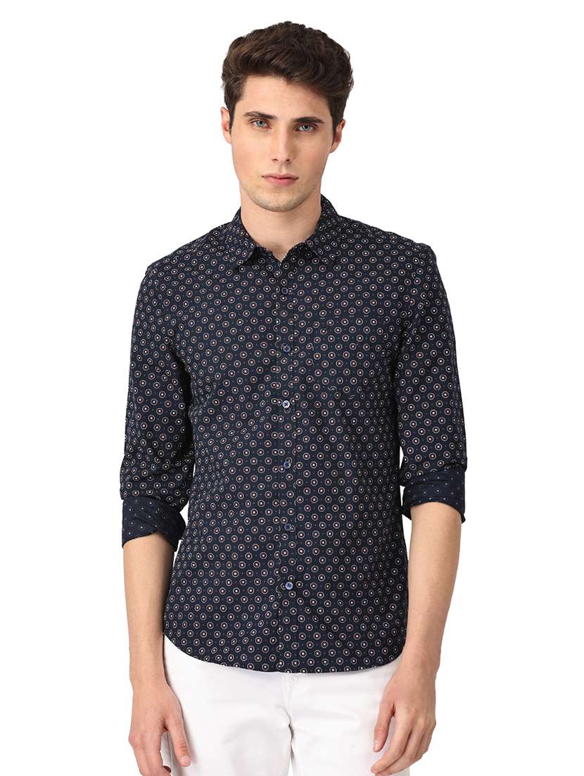 mens printed casual shirt
