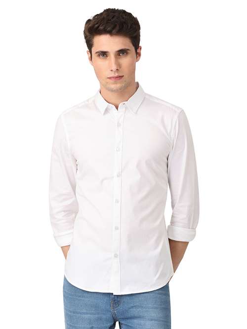 mens solid casual shirt - 18686947 - Standard Image - 0