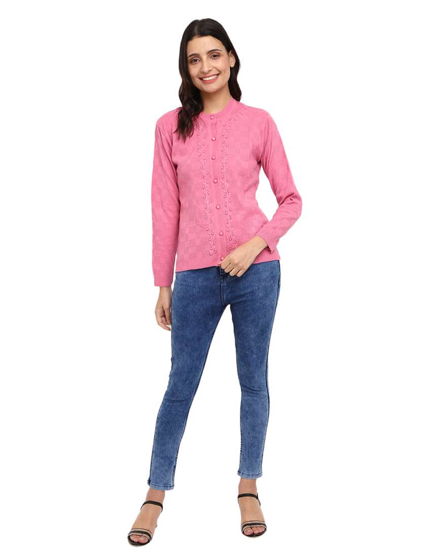 Button Up Wool Cardigan - 18687953 -  Standard Image - 3