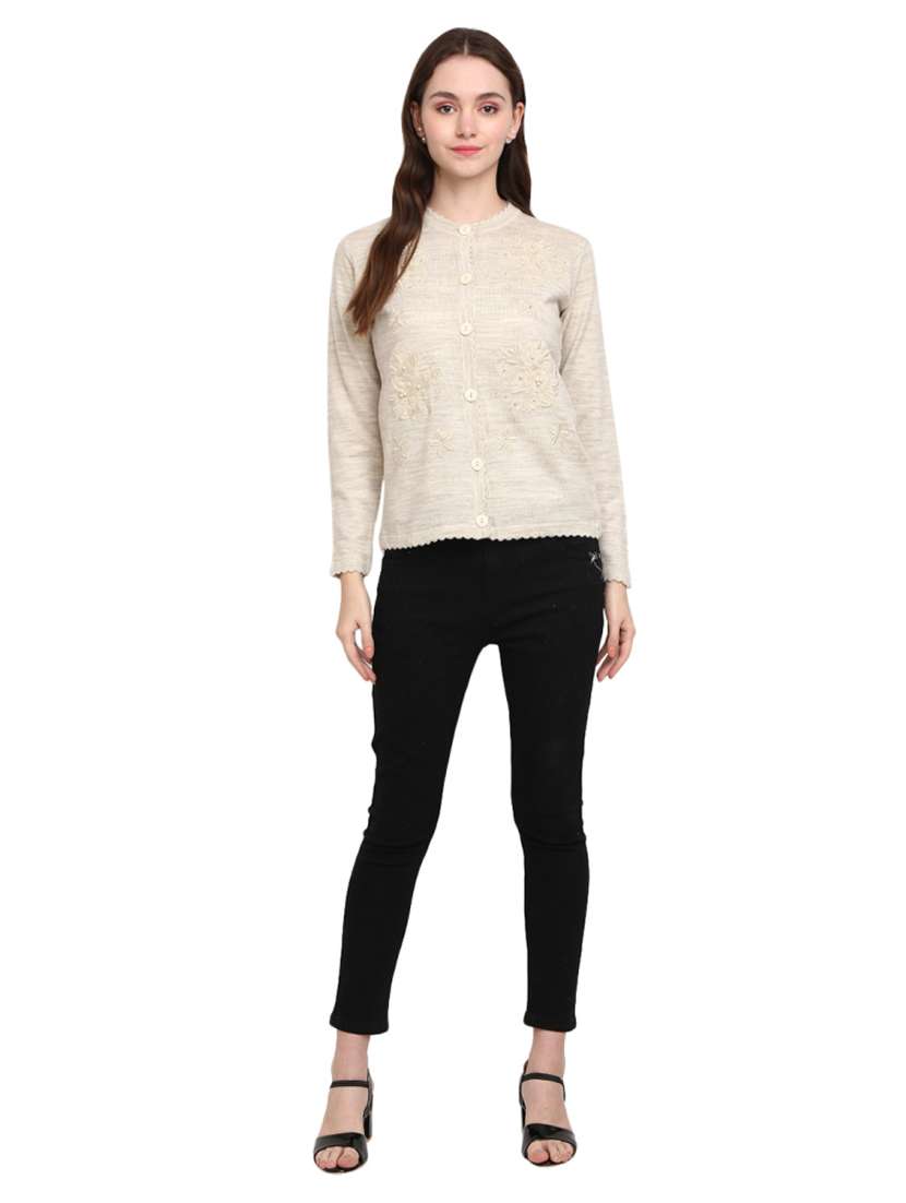 button up wool cardigan - 18687954 -  Standard Image - 3