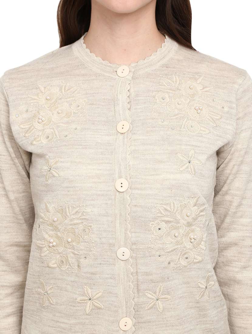 button up wool cardigan - 18687954 -  Standard Image - 5