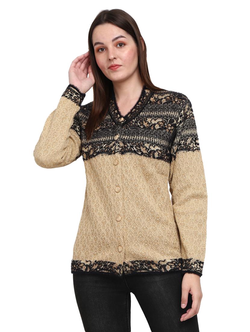 button up wool cardigan