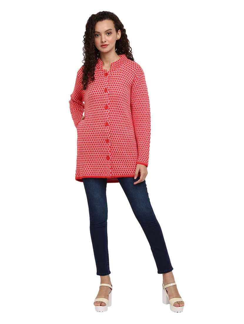 button up wool cardigan - 18687994 -  Standard Image - 3