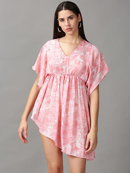 women's asymmetric geometric dress - 18688466 - Standard Image - 0