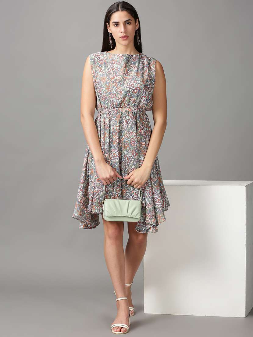 women's asymmetric paisley dress - 18688471 -  Standard Image - 3