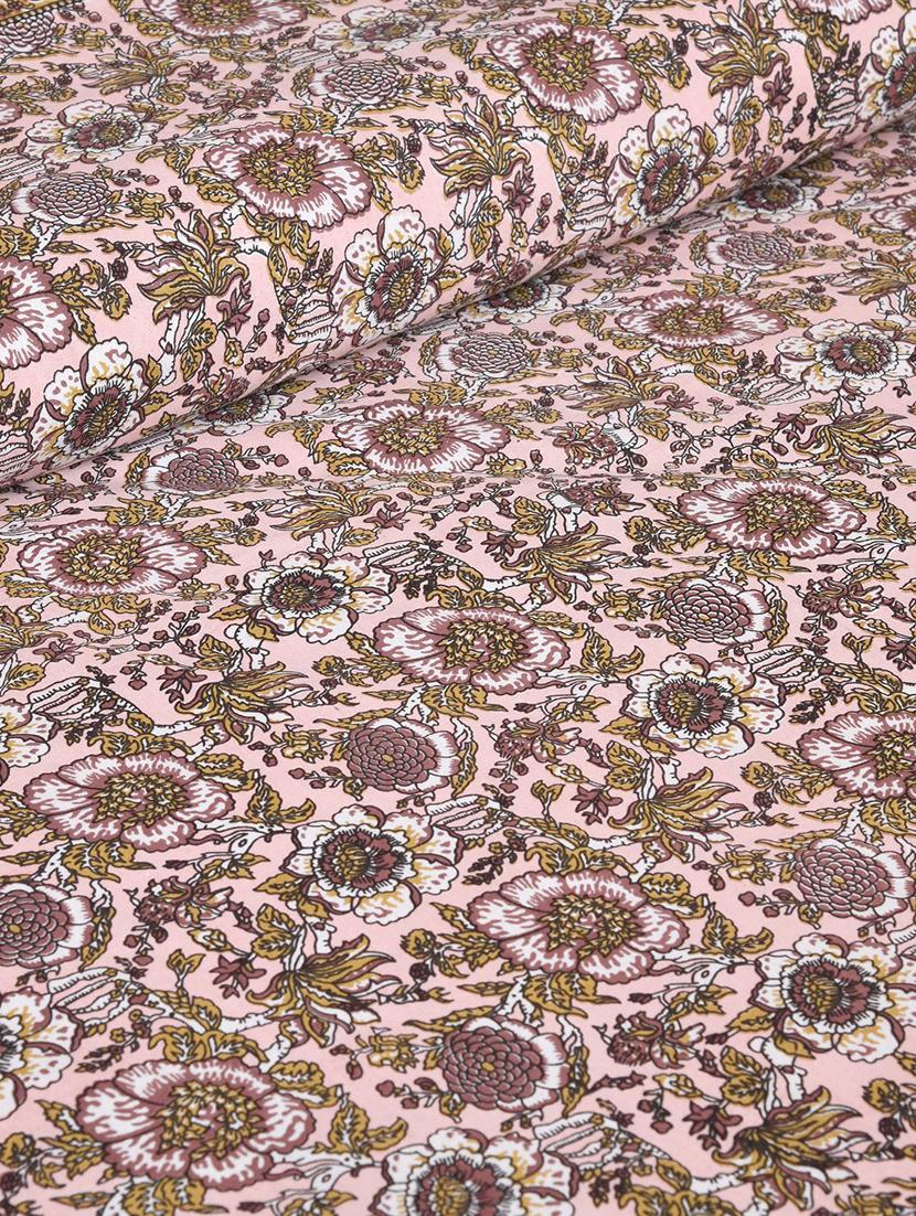 uniqchoice 180 tc brown color floral printed king size bedsheet with 2 pillow cover (eleg-12-brown) - 18688522 - Standard Image - 3