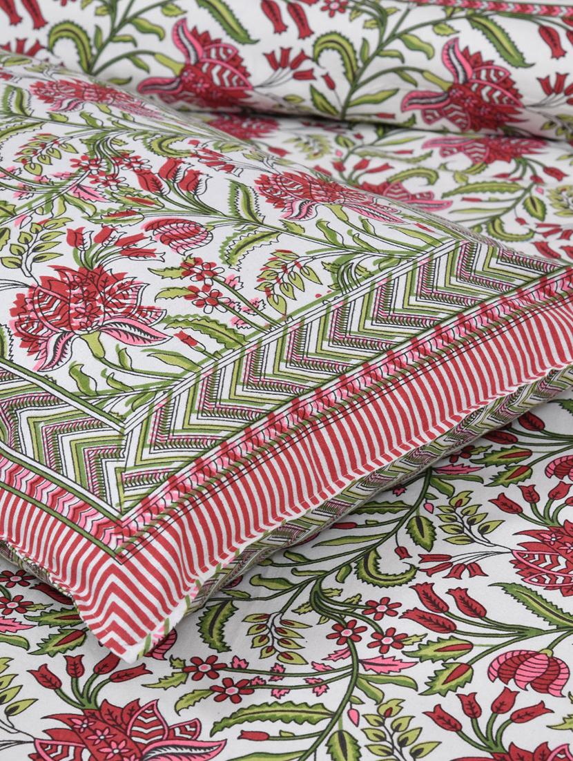 uniqchoice printed double bed sheet with 2 pillow cover - 18688542 - Standard Image - 3