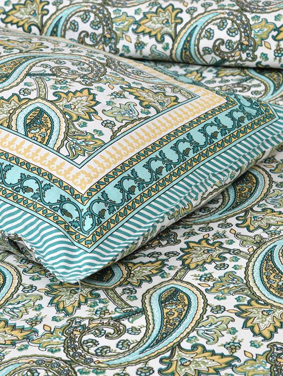 uniqchoice printed double bed sheet with 2 pillow cover - 18688576 - Standard Image - 3