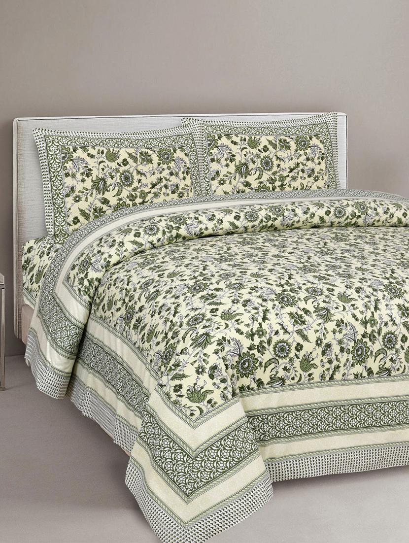 uniqchoice printed double bed sheet with 2 pillow cover - 18688600 - Zoom Image - 0