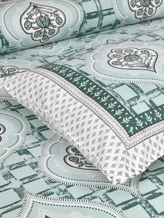 uniqchoice printed double bed sheet with 2 pillow cover - 18688613 - Standard Image - 3