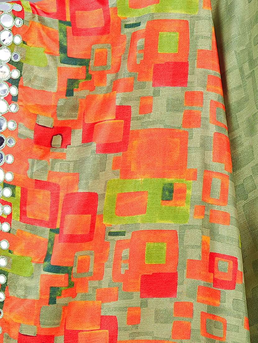 printed self design silk saree with blouse - 18688667 -  Standard Image - 3