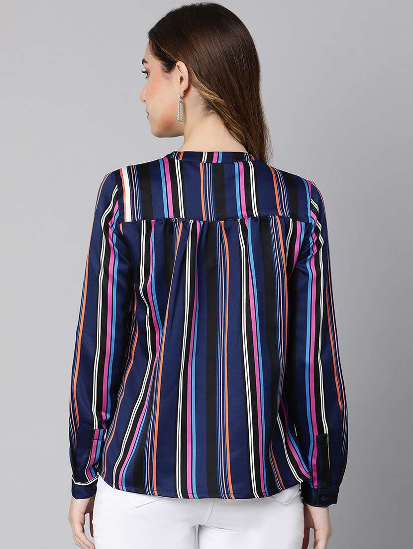 multi colored striped regular shirt - 18688673 -  Standard Image - 3