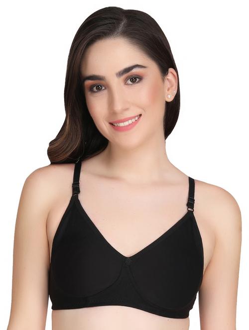 black solid t-shirt bra - 18691497 - Standard Image - 0