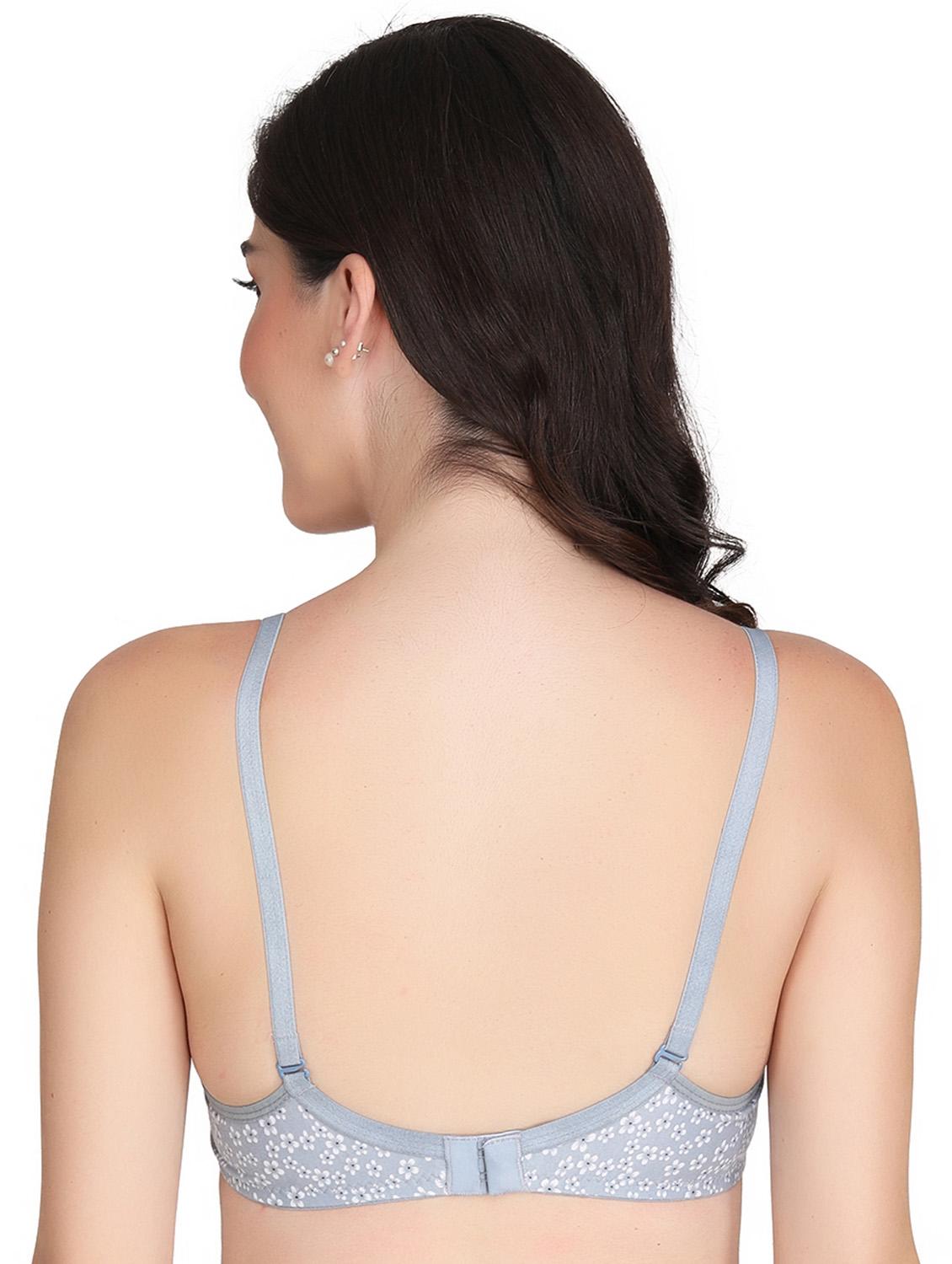 grey printed t-shirt bra - 18691516 - Standard Image - 3