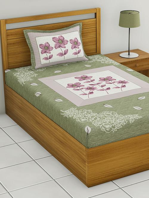 uniqchoice printed double bedsheet with 2 pillow cover - 18691735 - Standard Image - 0