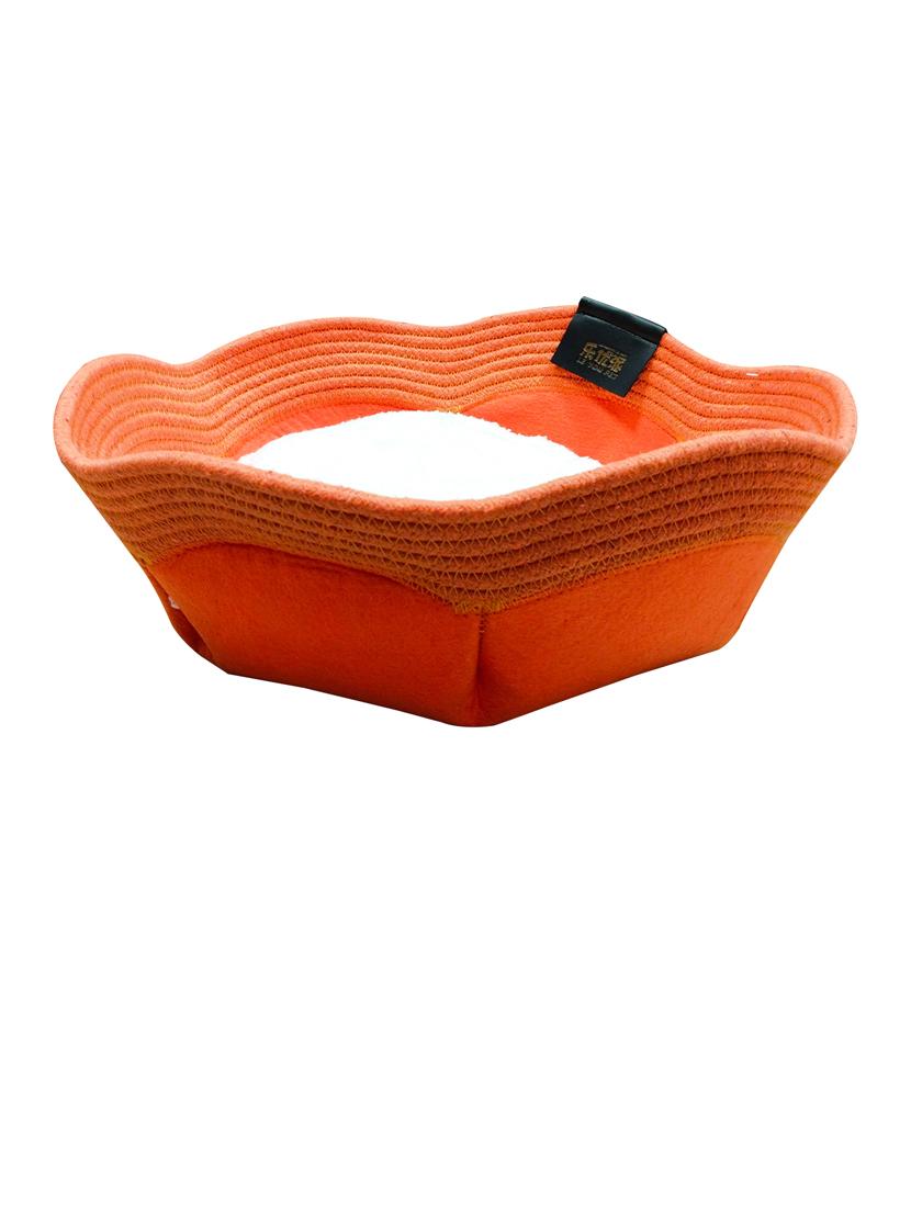 orange polyester cave pet bed - 18691785 -  Zoom Image - 0